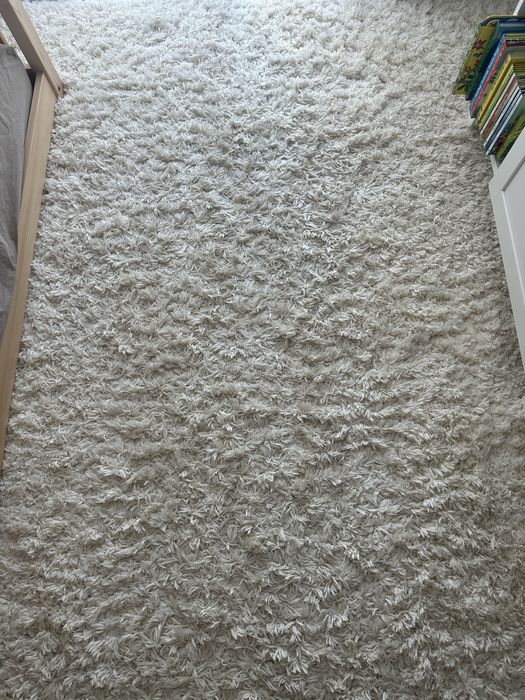 Covor alb pufos Zara Home 200x300 cm