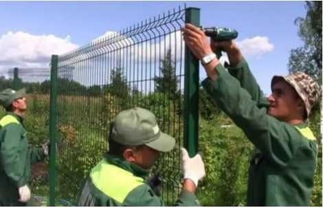 Установка Еврозабор Сетки Евросетка Урнатамиз Yevrozabor Ustanovka