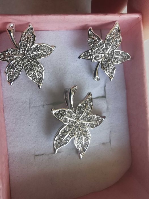 Бижута, сет колие и обеци, чоукър Алеса, Alessa