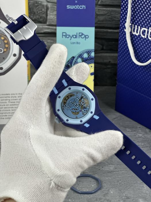 Ceas AP x Swatch Royal Pop “Lan Ba”