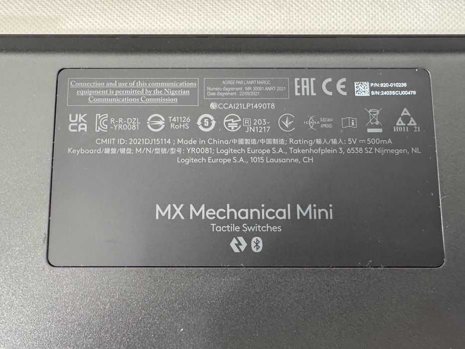 Kлавиатура Logitech MX Mechanical Mini