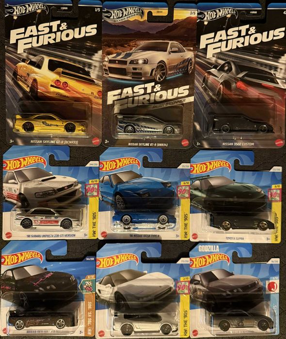 Hot Wheels, Matchbox и Minichamps