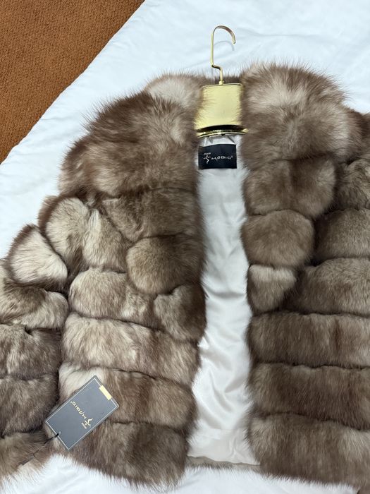 Шуба из натурального песца