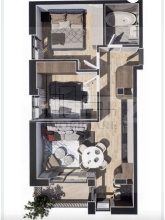 Ap 3 camere 56 mp Baciu | Parcare inclusă | Bloc Nou