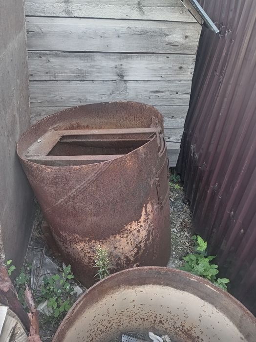 Печь круглая для бани.