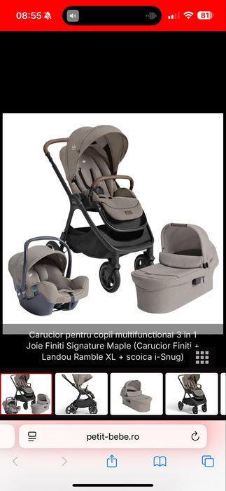 Vand carucior de copii multifunctional 3 in 1