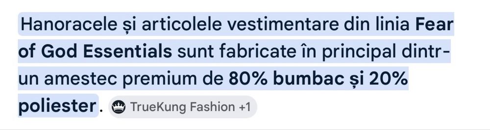 Pantaloni essentials fear of god