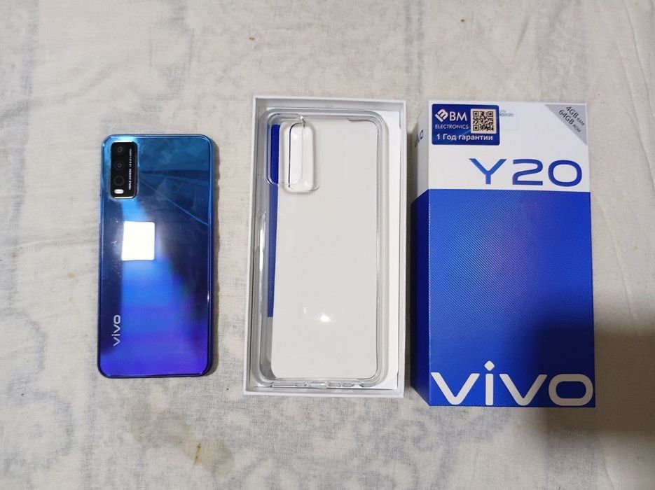 СРОЧНО ПРОДАЁТСЯ Vivo Y20 в идеальном состоянии, без царапин и поврежд