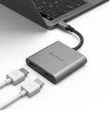 ADAM elements CASA Hub H2 2-в-1 USB-C Dual HDMI MST адаптер за дисплей