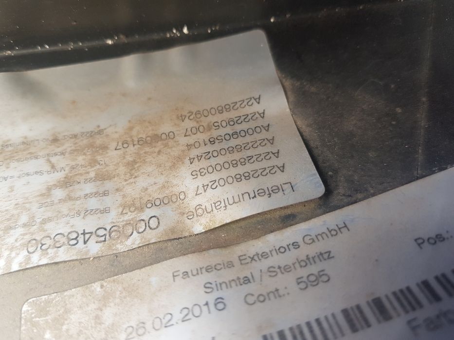 Bara fata / scut Mercedes S Class W222