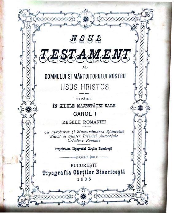Noul testament 1905 - ortodox