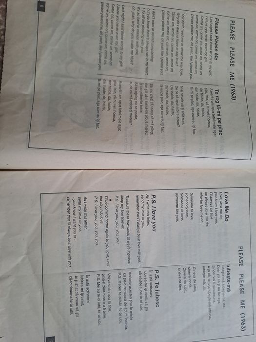 The Beatles revista cantece