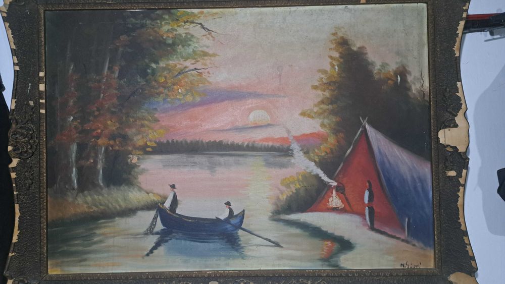 Tablou pictura pe pinza