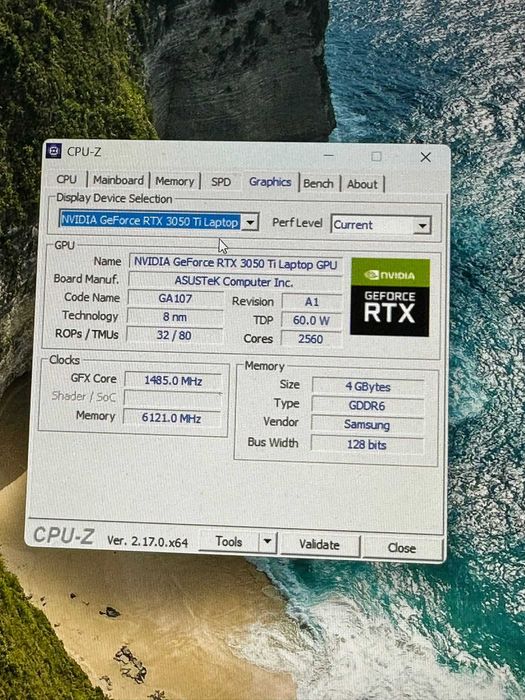 LAPTOP GAMING ASUS 3050 TI, I5-11400H, 1 TB SSD, 32 GB RAM, 144 Hz