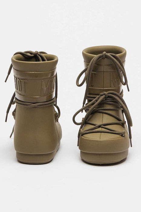 Ghete de ploaie Moon Boot, logo in relief, Nr 37-38, Kaki, NOU
