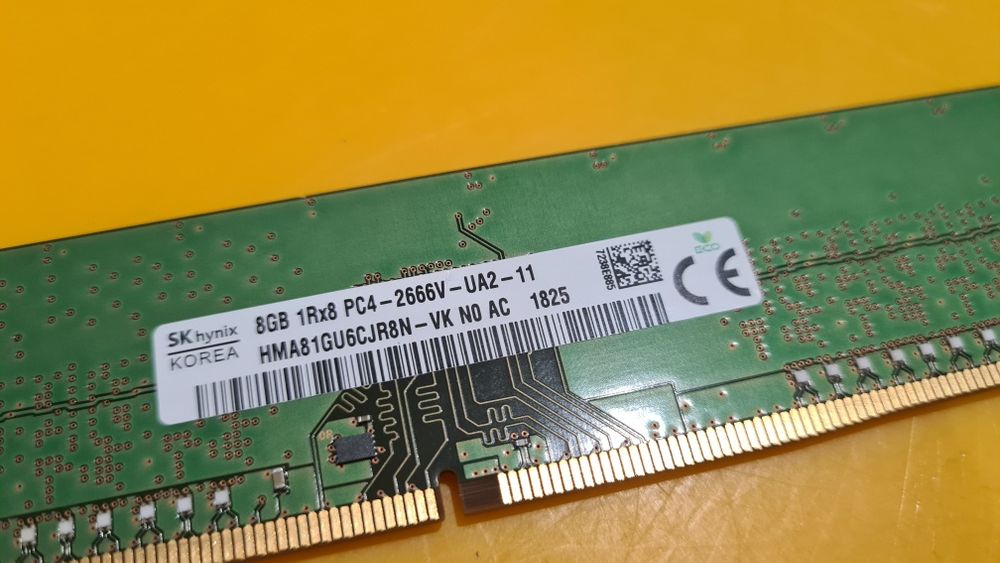 8GB DDR4 Desktop,1x8GB,SK Hynix,2666Mhz,CL19,Single Sided