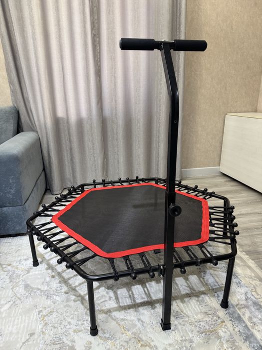 Батут с поручнем