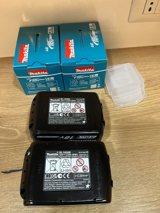 Set acumulatori Makita 18V ORIGINALI NOI 3Ah+6Ah sau 5Ah+6Ah