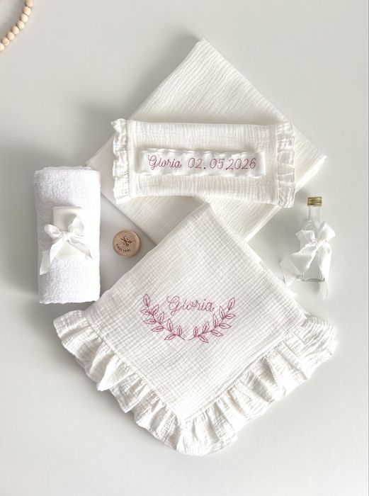 Set Trusou pentru botez- Cufar-Lumanare