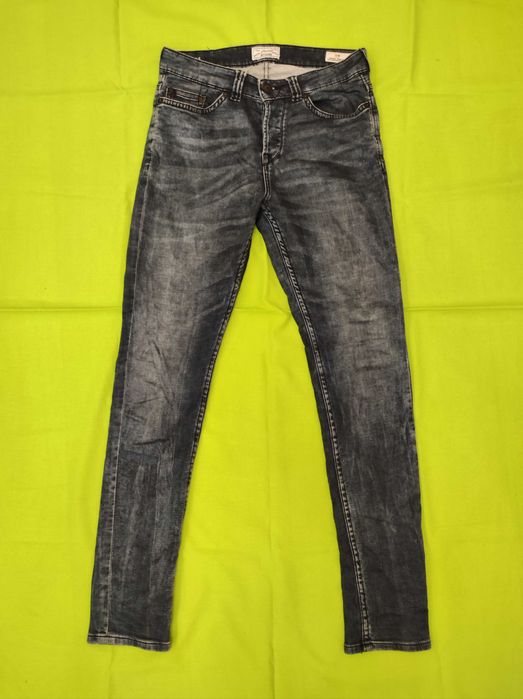 Дънки S -размер, дънки Zara 164, графитено сиви дънки 164см
