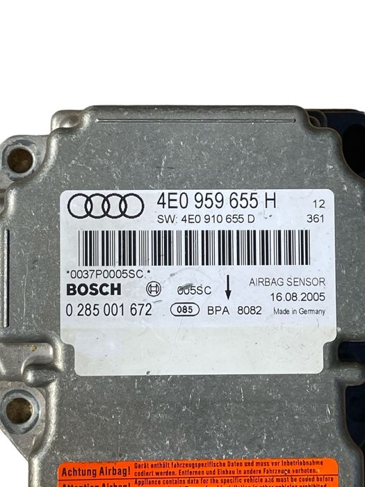 Kit Airbag/Plansa Bord Audi A8 Ii 4E2, 4E8 2002 - 2010