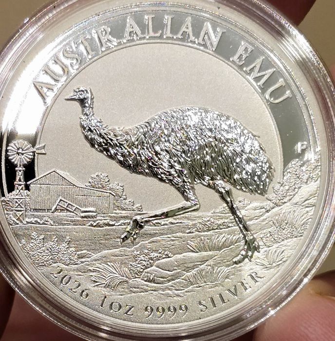 Perth Mint Lebada de Argint si Emu monede argint 999