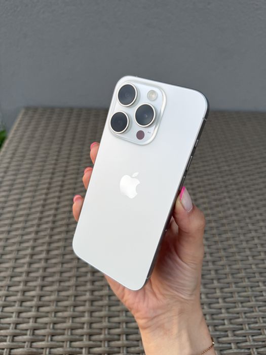 iPhone 15 Pro - 128GB, White titanium