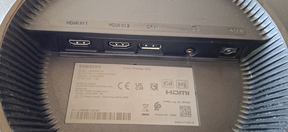 Monitor  curbat Samsung led 23.5 inch