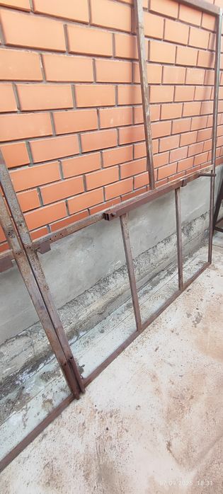 Ворота во двор, с профлистом.