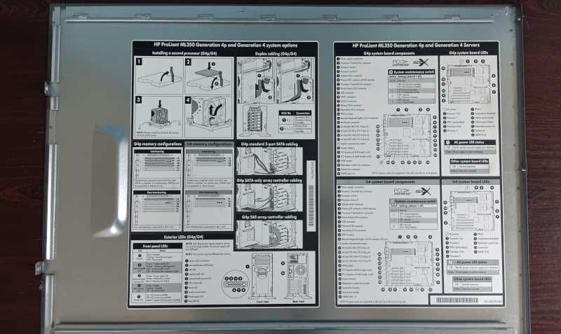 Сървър HP ProLiant ML350 Generation 4p and Generation 4 system options