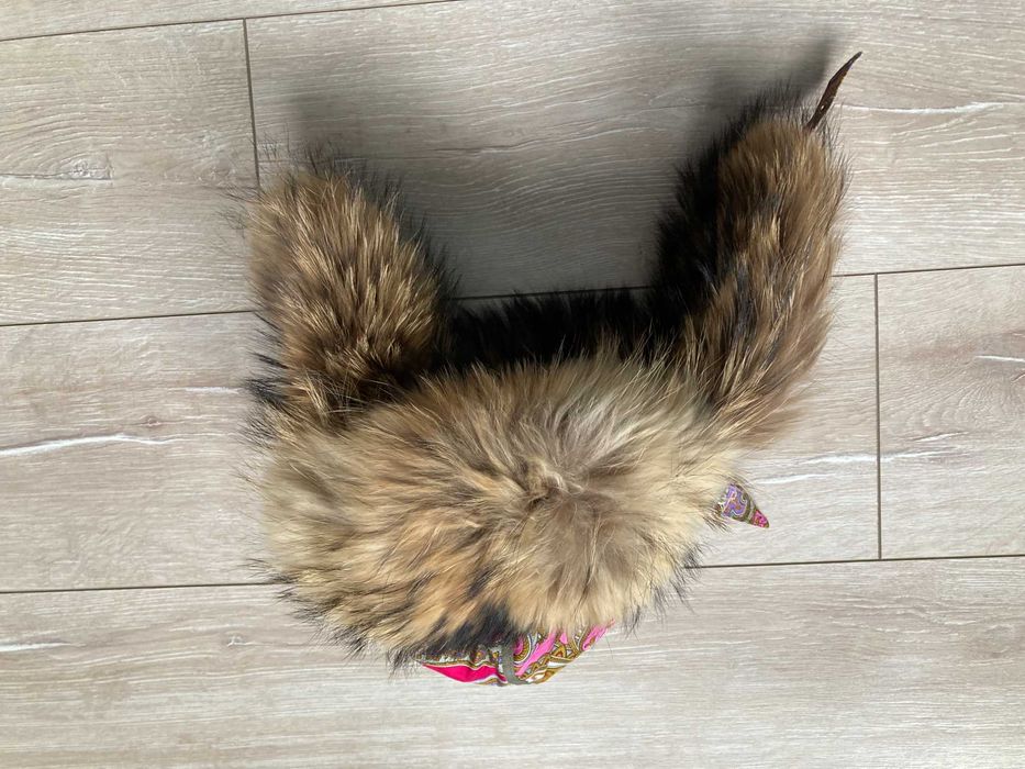 BOGNER Fur Hat Trapper Racoon дамска шапка ушанка естествен косъм енот