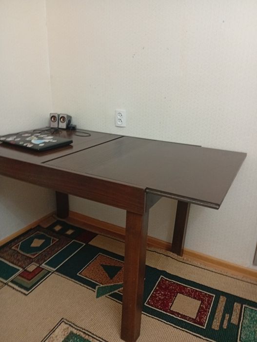 Стол деревянный обеденный, 120×80,