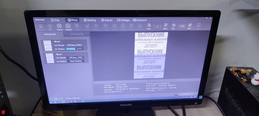 DTF xp600 45см принтер