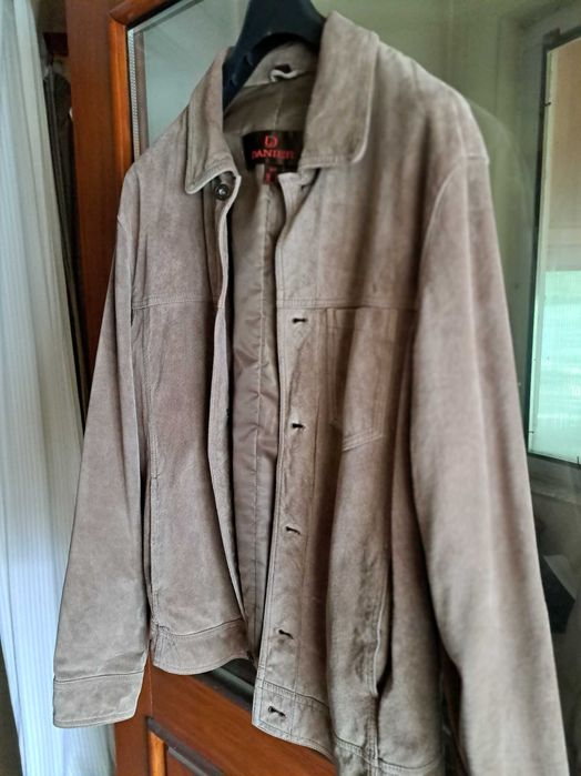 Мъжко яке от естествен велур