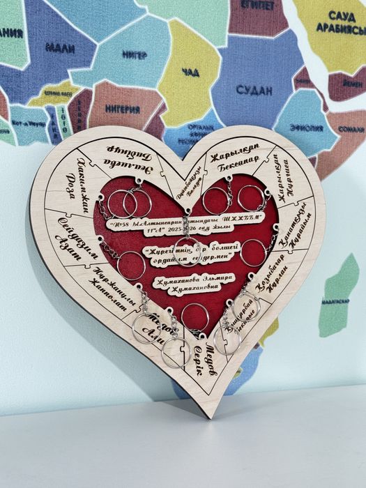 Түлектерге арналған Жүрек брелоктар