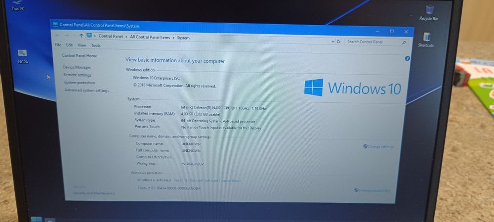 Laptop Lenovo Ideapad 1 14igl05