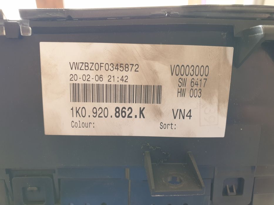 Табло за голф 5 / километраж / скоростомер / уреди