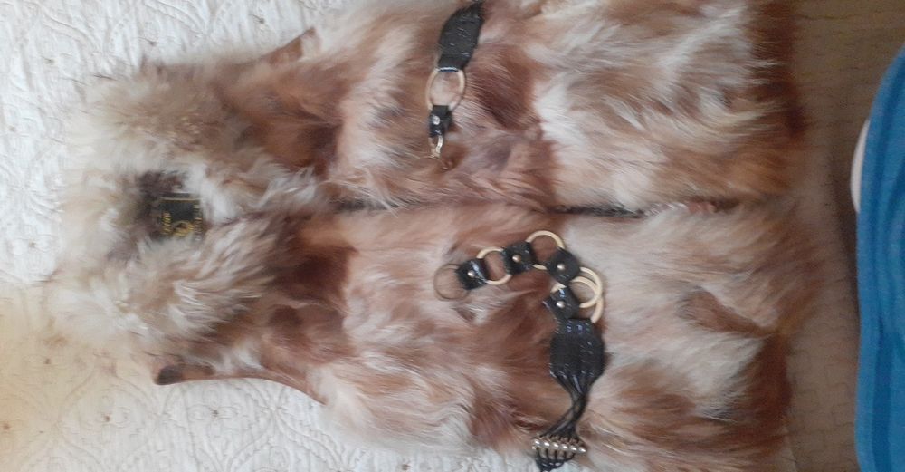 Меховая жилетка из лисы