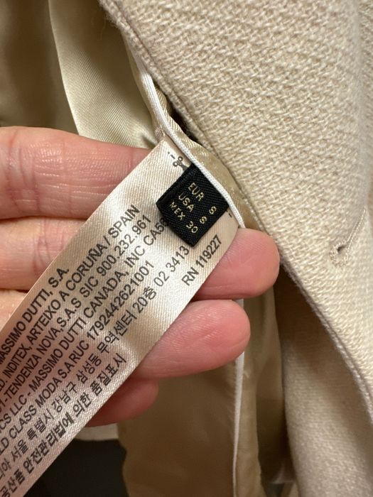 Palton damă crem - bej, mărimea S, Massimo Dutti