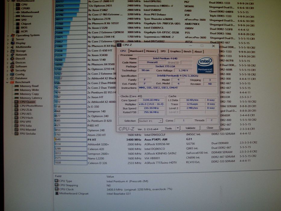 Procesor intel pentium 4 640 3.2Ghz 2mb FSB 800 Mhz LGA 775 SL7Z8