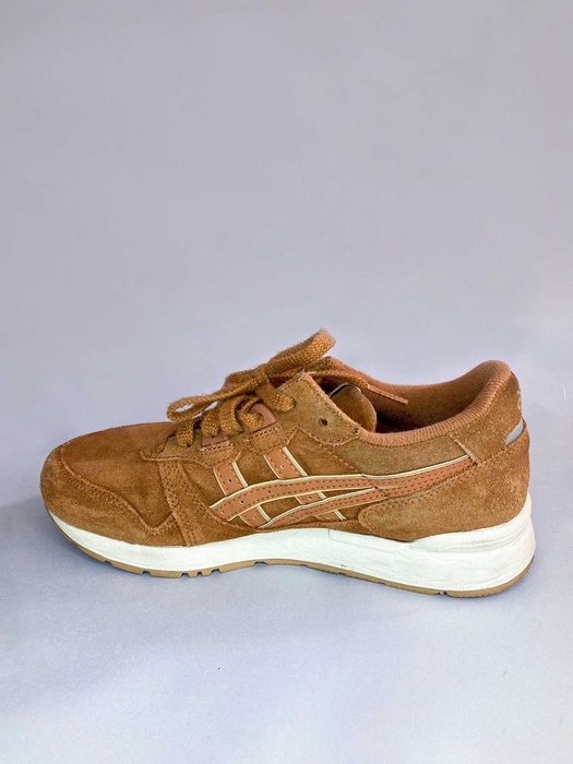 ASICS Tiger, Pantofi sport de piele intoarsa Gel Lyte, Maro camel