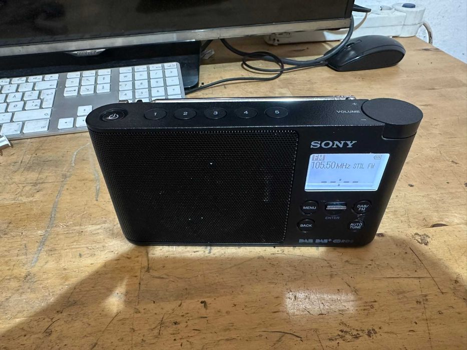 Radio Sony xdr-s41d negru fata spate lateral deosebit de frumos ok