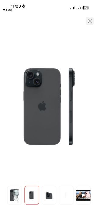 IPhone 15 черный, 128 гб