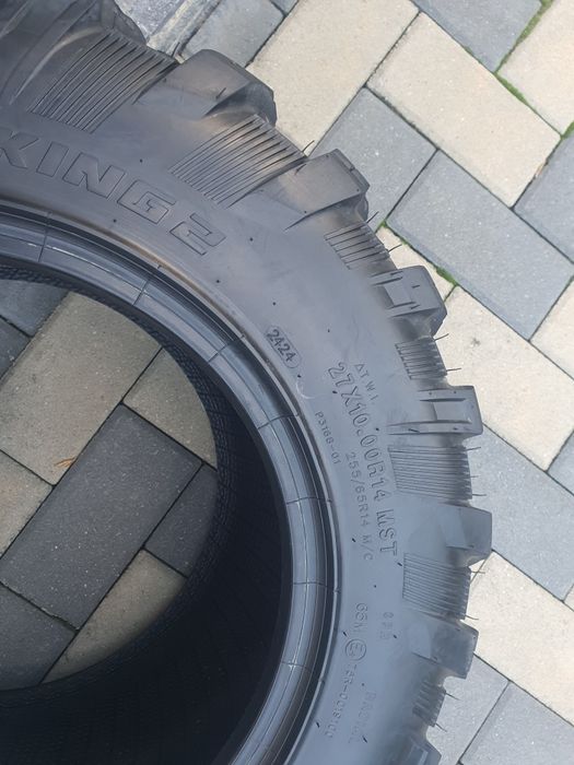 Set complet anvelope,cauciucuri  atv fata 205/80r14 si spate 255/65r14