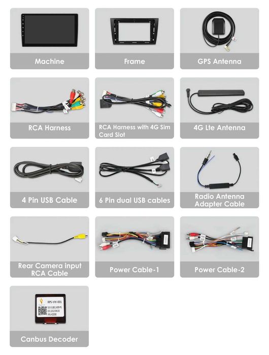 Мултимедия 9" заа VW GOLF 6 ANDROID 14 CARPLAY навигация RDS GPS