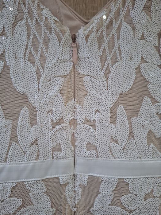 Официална лукс дълга рокля с пайети Л р-р