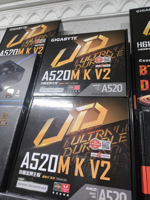 Новые! Gigabyte A520+Ryzen 5 5500