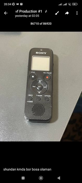 Sony zvuk aparat