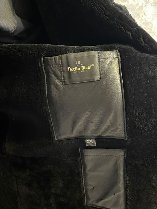 Дубленка кожанная на цигейке