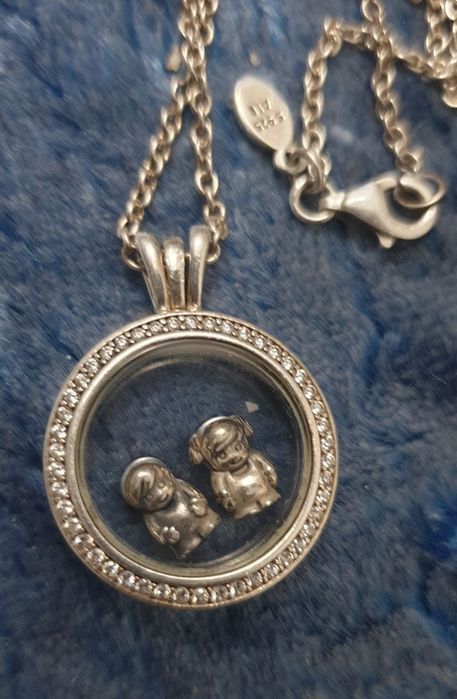 Локет Пандора  925 пр мальчик с девочкой оригинал